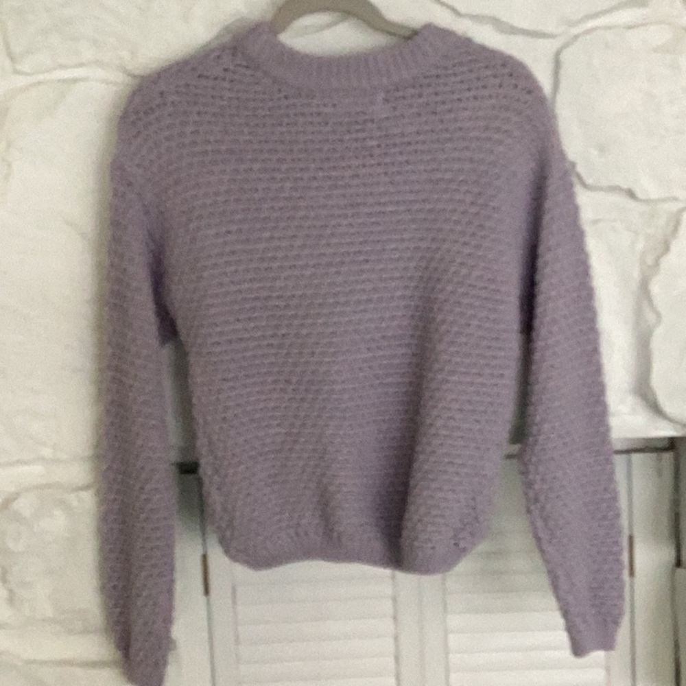 Universal Thread Small Lavender Gray Crocheted Cr… - image 2